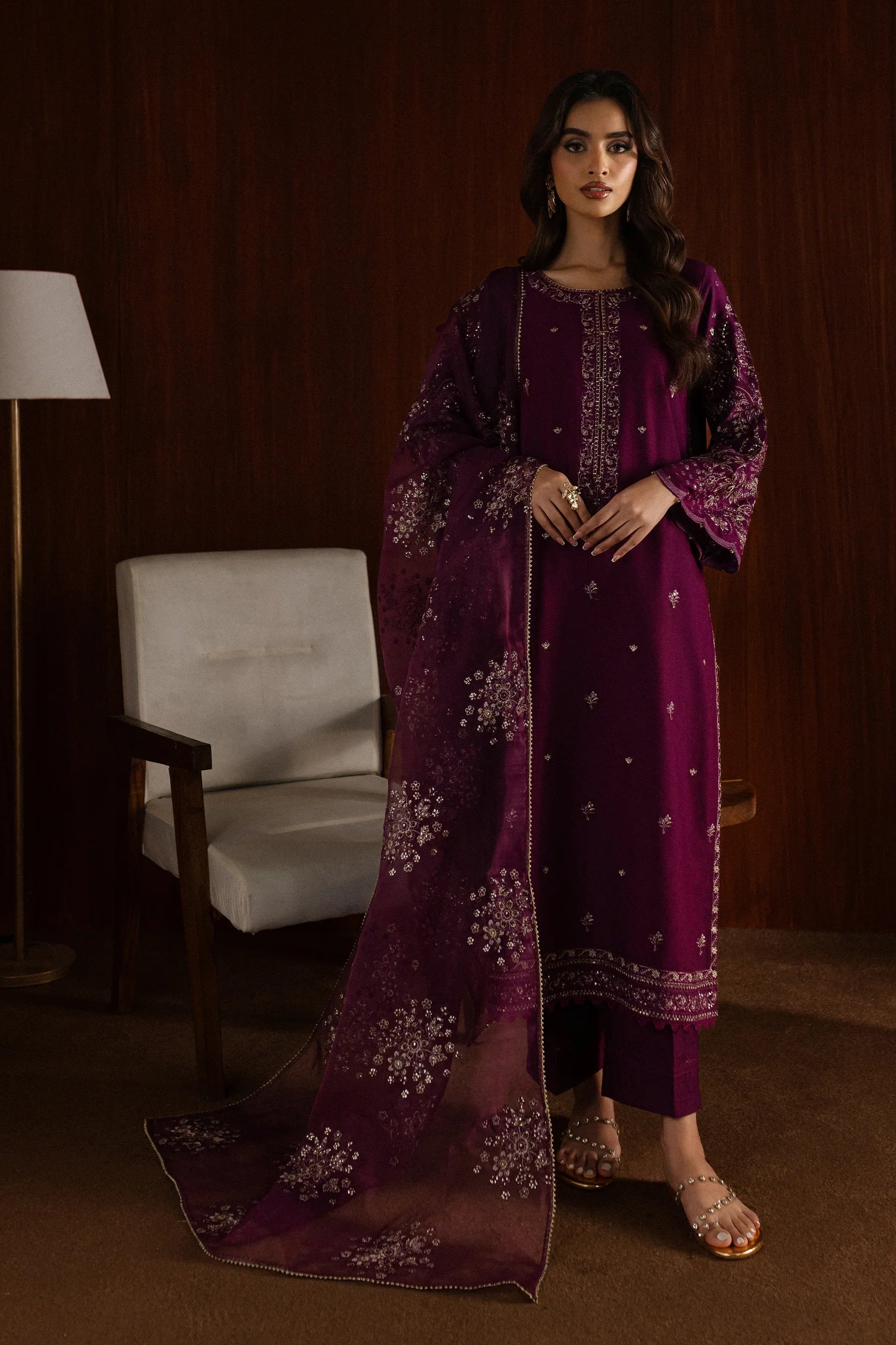 Masooma 3Pc Embroidered Dress
