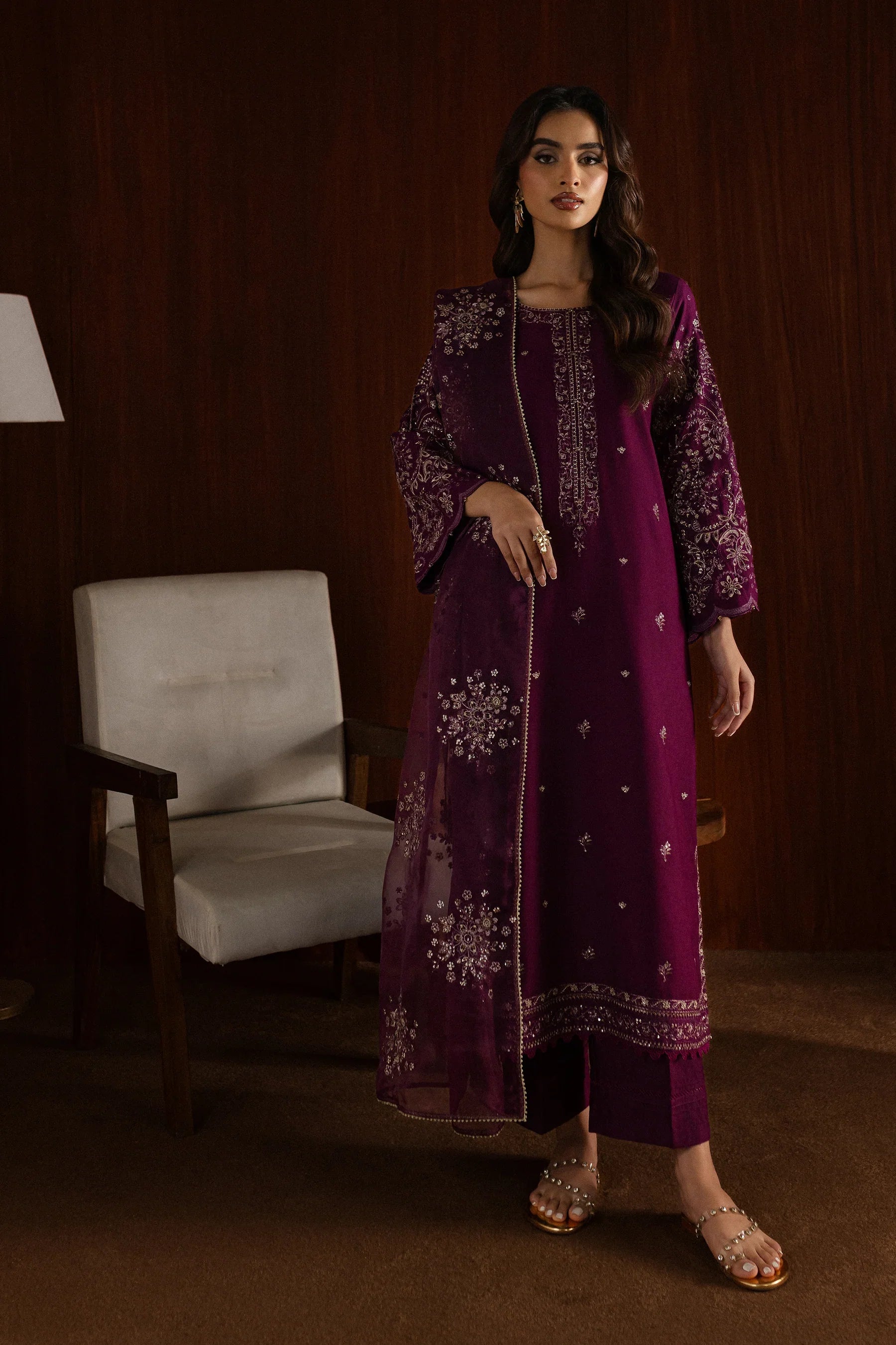Masooma 3Pc Embroidered Dress