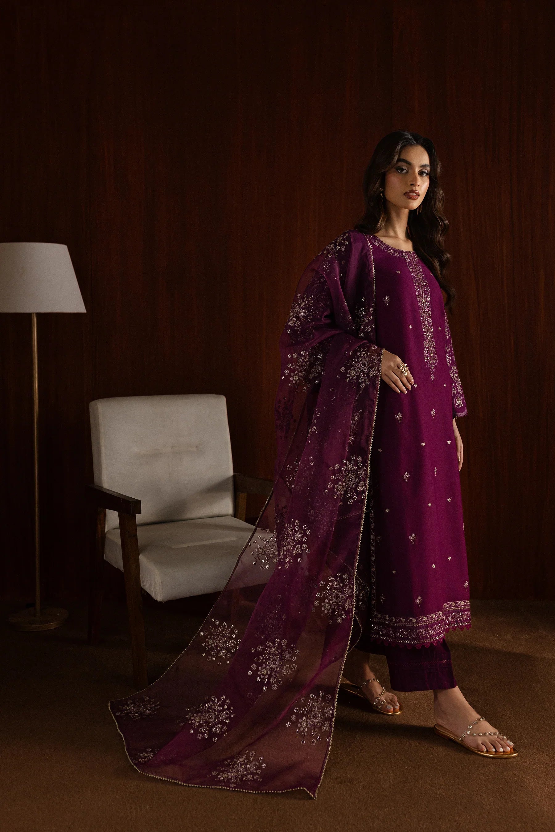 Masooma 3Pc Embroidered Dress