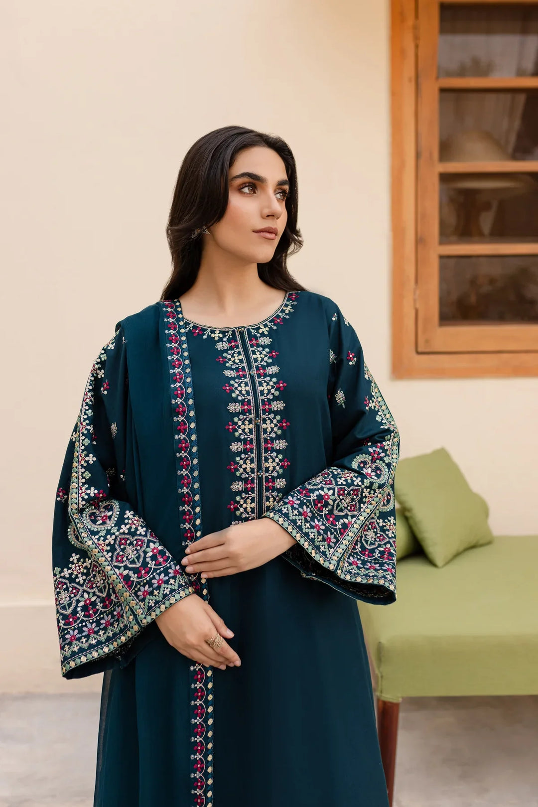 Best Selling - Nihan 3Pc Embroidered Dress