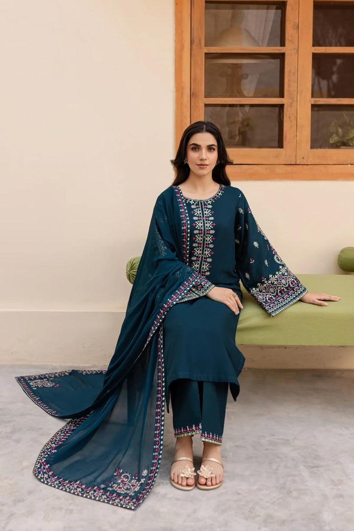 Best Selling - Nihan 3Pc Embroidered Dress