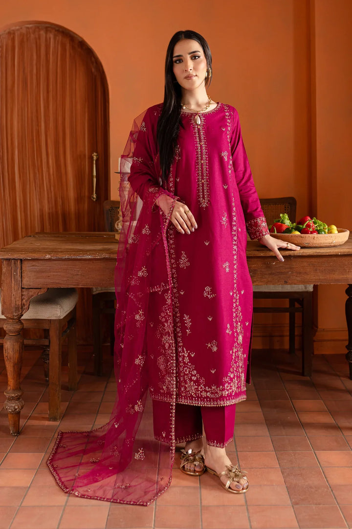 Best Selling - Pink Jam 3Pc Embroidered Dress