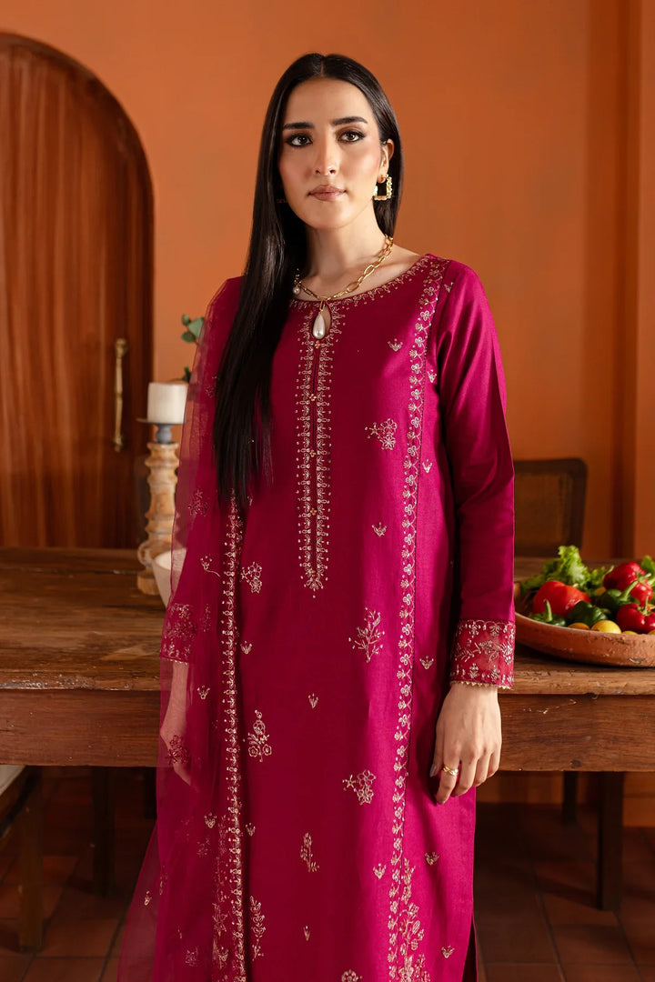 Best Selling - Pink Jam 3Pc Embroidered Dress