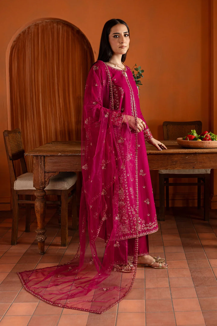 Best Selling - Pink Jam 3Pc Embroidered Dress