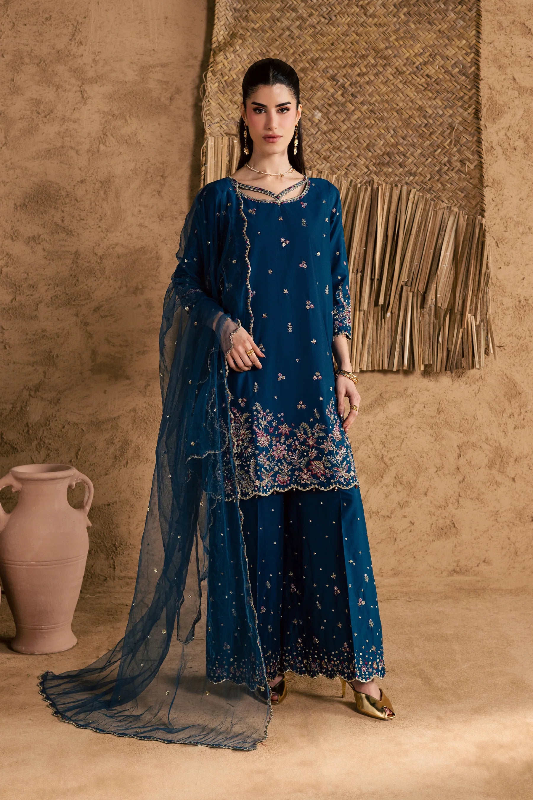 Ruhi 3Pc Festive Embroidered Pret