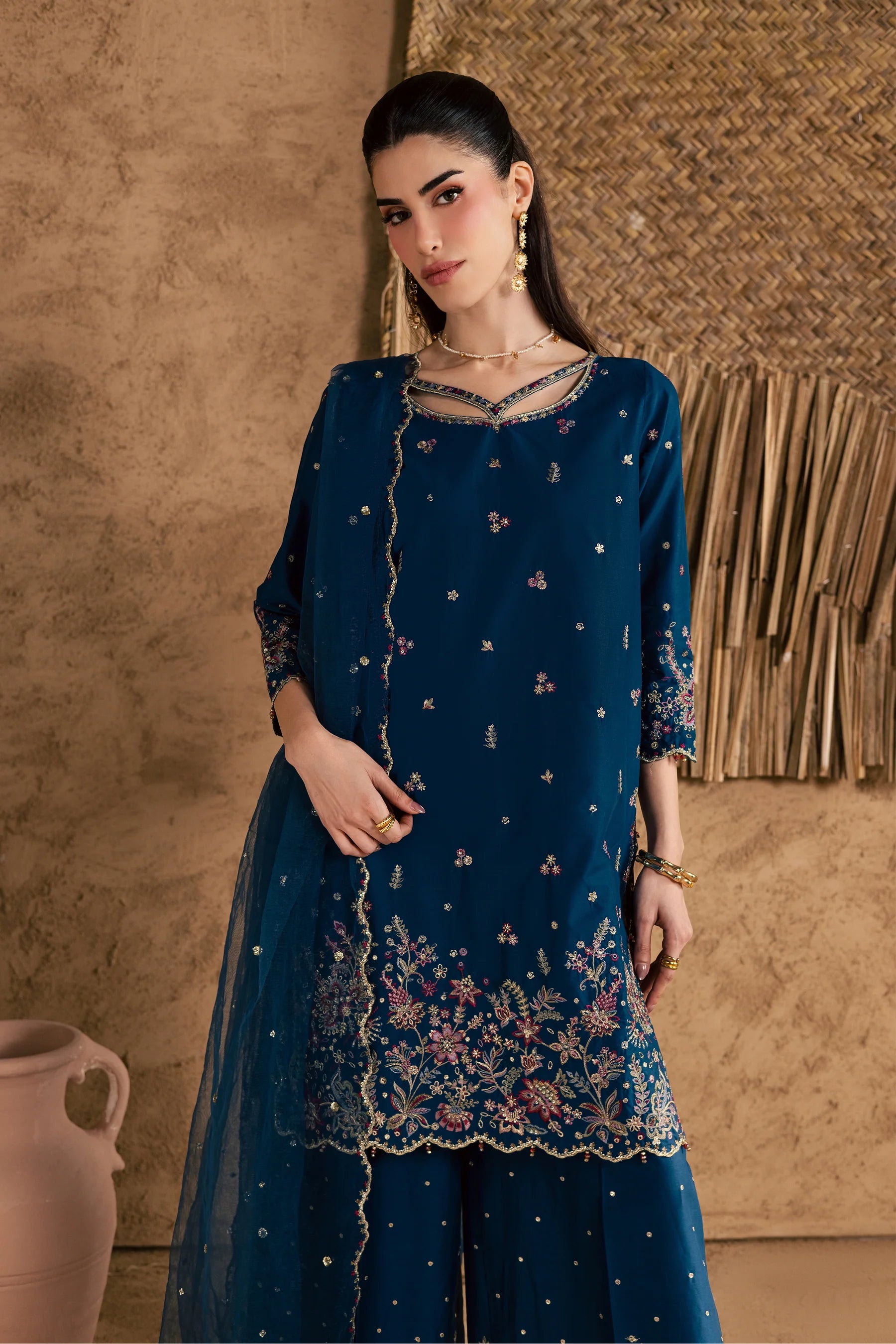 Ruhi 3Pc Festive Embroidered Pret