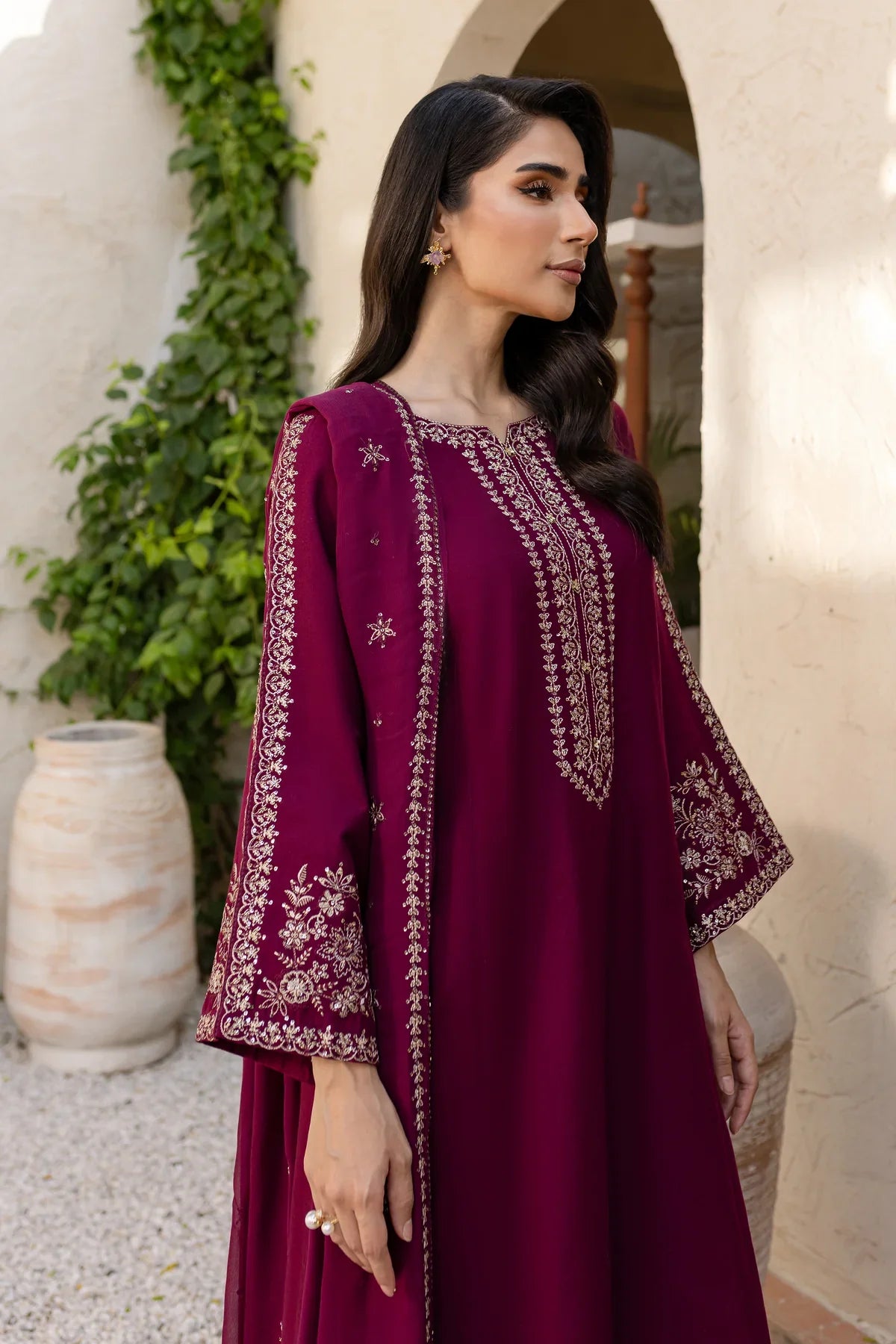Saaya 3Pc Embroidered Dress