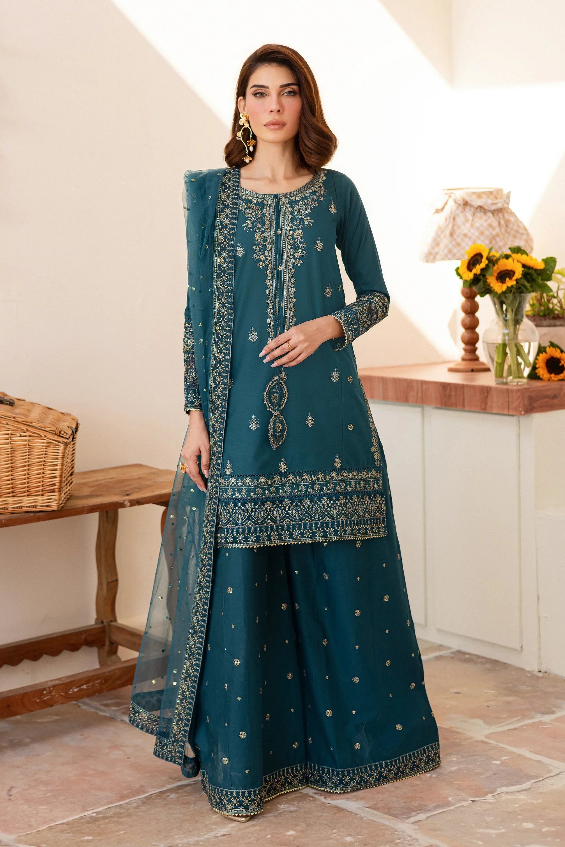 Silaam 3Pc Embroidered Dress