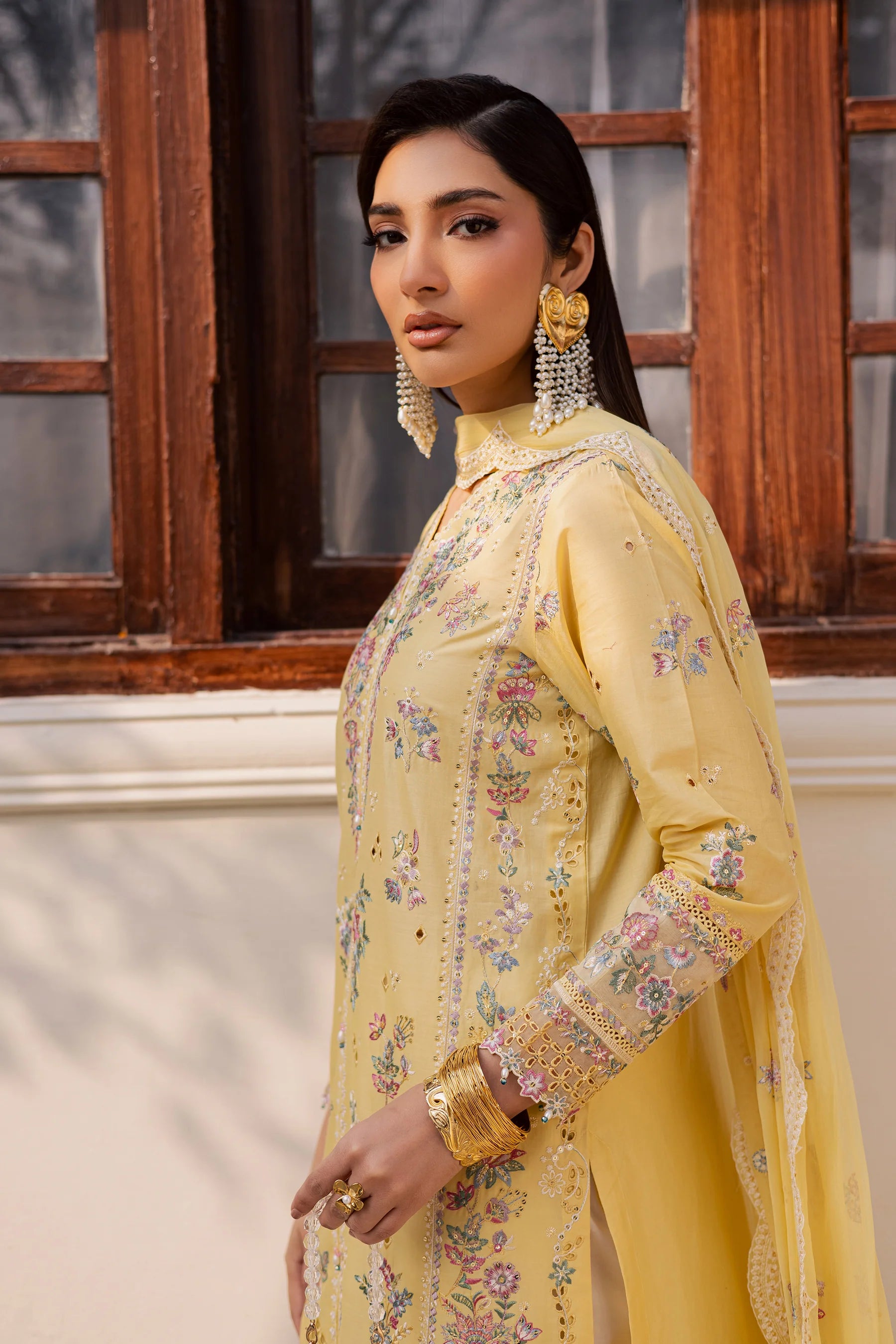 Sundip 3Pc Festive Embroidered Dress