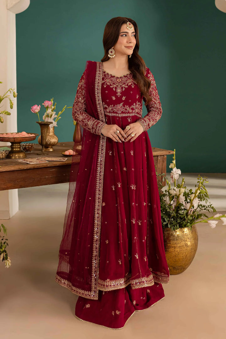 Best Selling - Zauq 3Pc Embroidered Luxe Pret