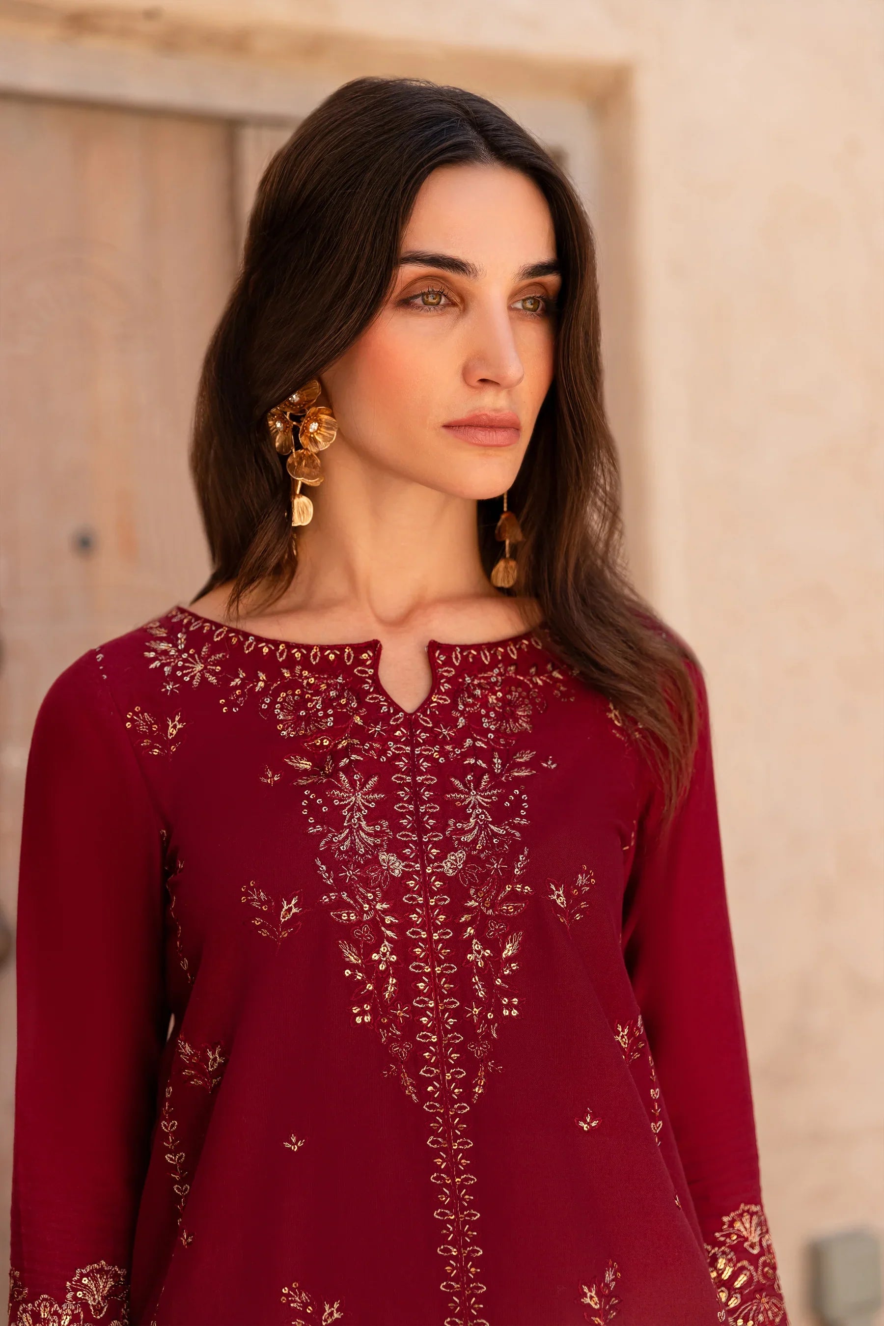 Zyra 3Pc Embroidered Dress