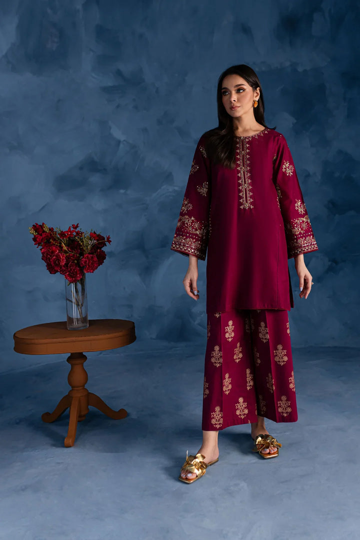 Best Selling - Cherry Charm 2Pc Embroidered Dress